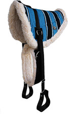 Horse Western Saddle Treeless Fleece Padded Bareback Acrylic Pad Stirrups 39138.