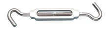 ALUMINUM & STAINLESS STEEL HOOK & HOOK TURNBUCKLE 3/8" (A0154-HH10-A)