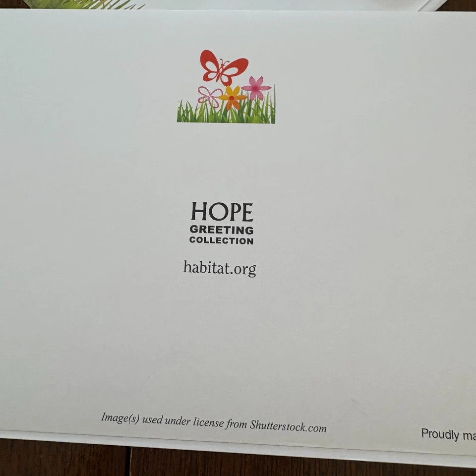 Tarjeta de bendiciones y deseos de Habitat Hope Greeting Collection Get Well Soon Foto 4 de 4