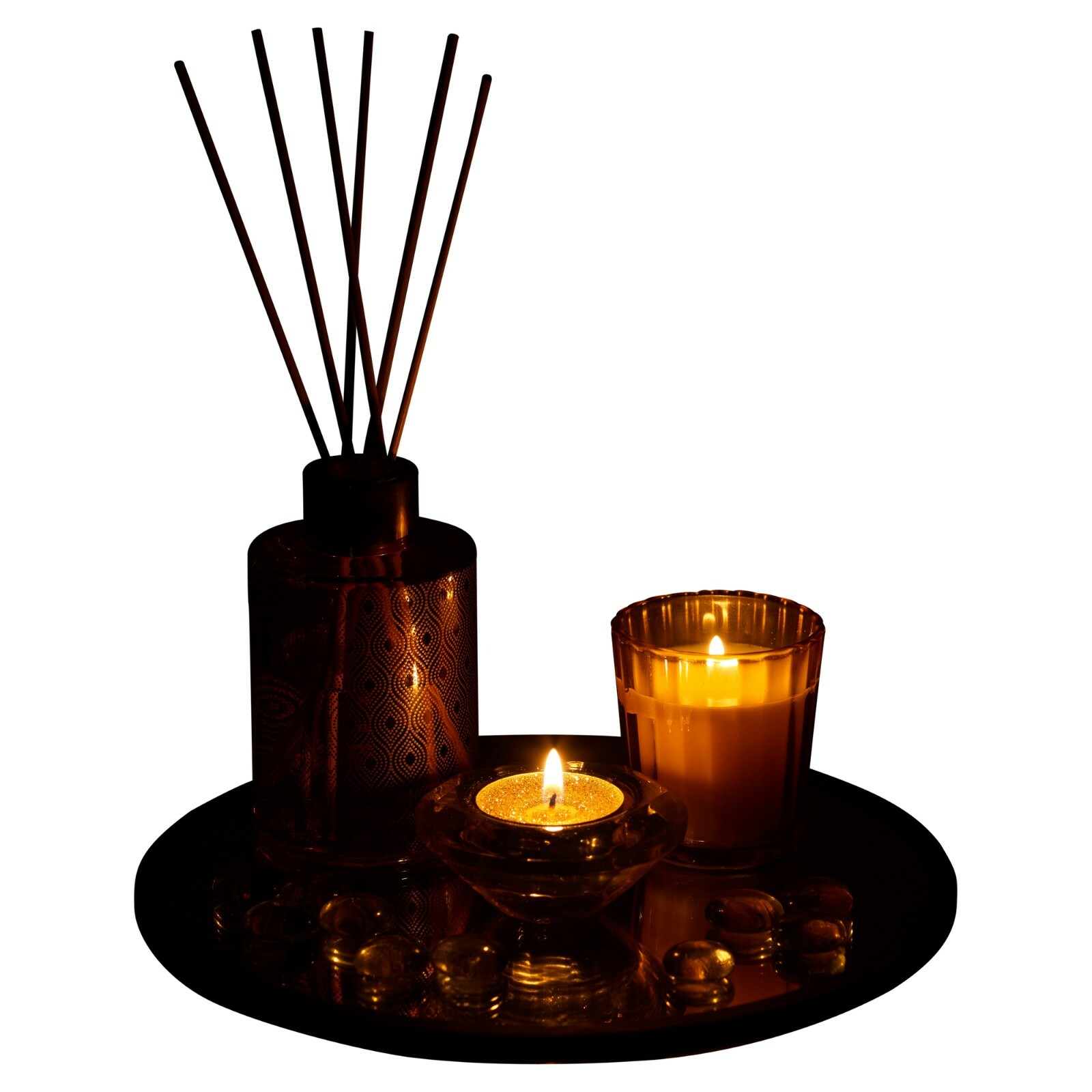 6 Piece Home Aroma Gift Set Diffuser Assortment Fragrance Candle