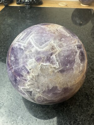 Large Dream Chevron Amethyst Kugel Natur Edelstein Kristall 968g M25