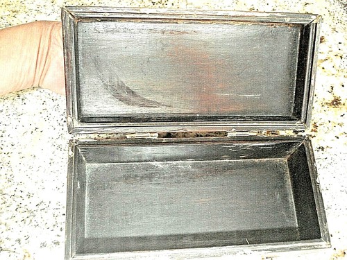 Antique 1900's Emperial China Yin Kee Co. Rose Wood Box Brass Accents Signed - Picture 10 of 10