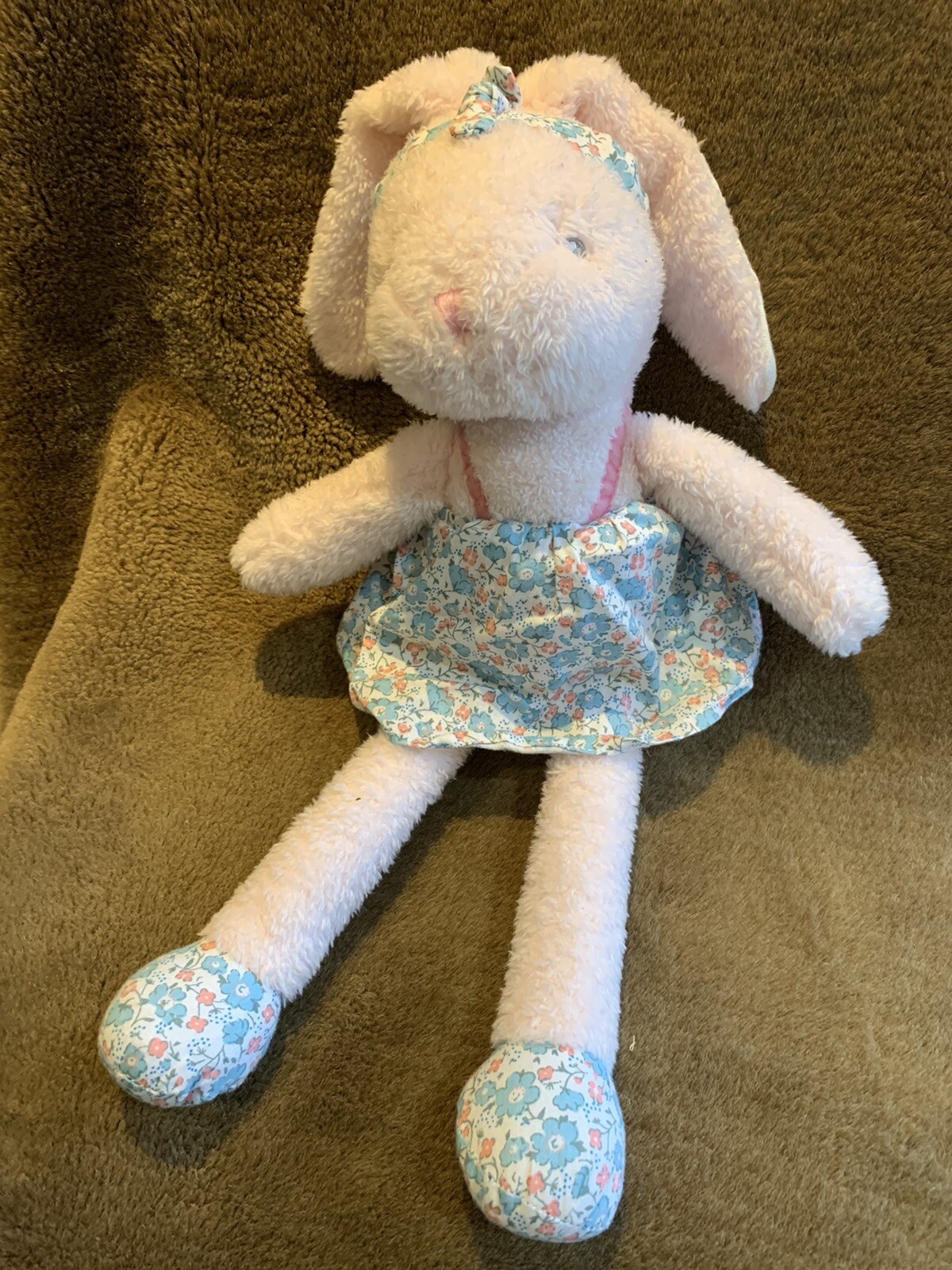 Primark Darcy the Bunny Rabbit Floral Dress & Feet Pink Soft Toy ...