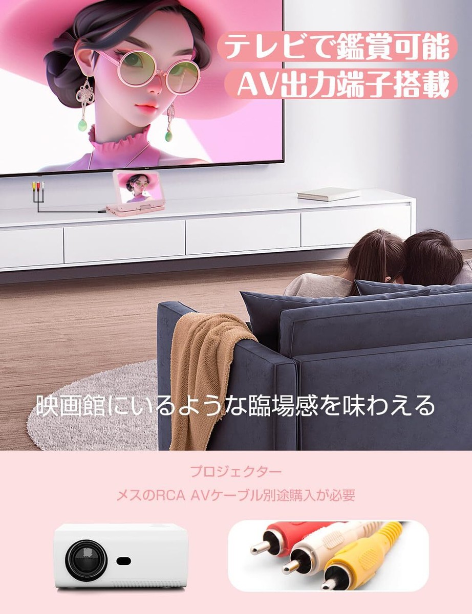 2024 New Model AESTIQUO Portable DVD Player 12.5-inch Type 10.5