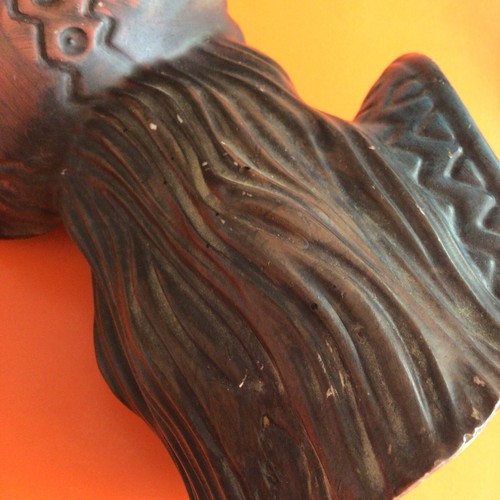 Vintage Retro 50s Chalkware Resin Tretchikoff Oriental Lady Lamp Woman Head Bust - Picture 12 of 24