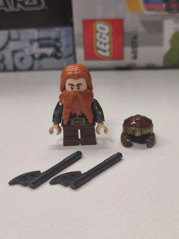 NUEVO Señor de los Anillos GIMLI Minifigura Lego Personalizada con Doble Hacha de Batalla + Pelo Foto 2 de 4