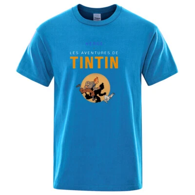 Anime Die Abenteuer von Tim und Struppi kurzarm-T-shirt Männer 2025 neu