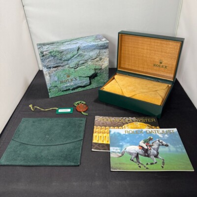 ROLEX DATEJUST 16234 Watch Box Case 68.00.08 Booklet (1987) 100%Authentic YZ5320