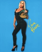 Dana Brooke 8x10 metallic photo signed auto autographed