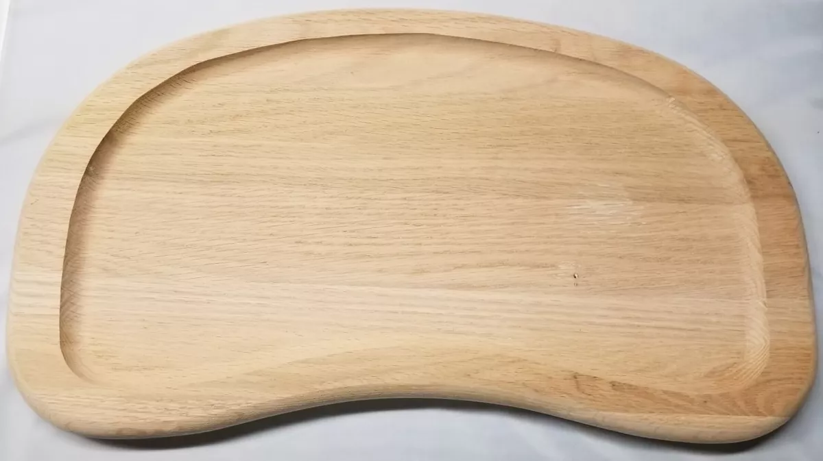 Solid Grooved Red Oak High Chair Tray wood antique seat baby