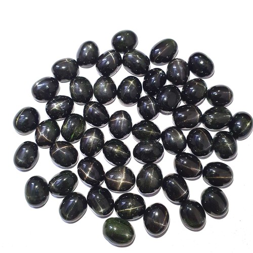 Lot de 5 pierres précieuses en vrac cabochon fantaisie étoile rubis