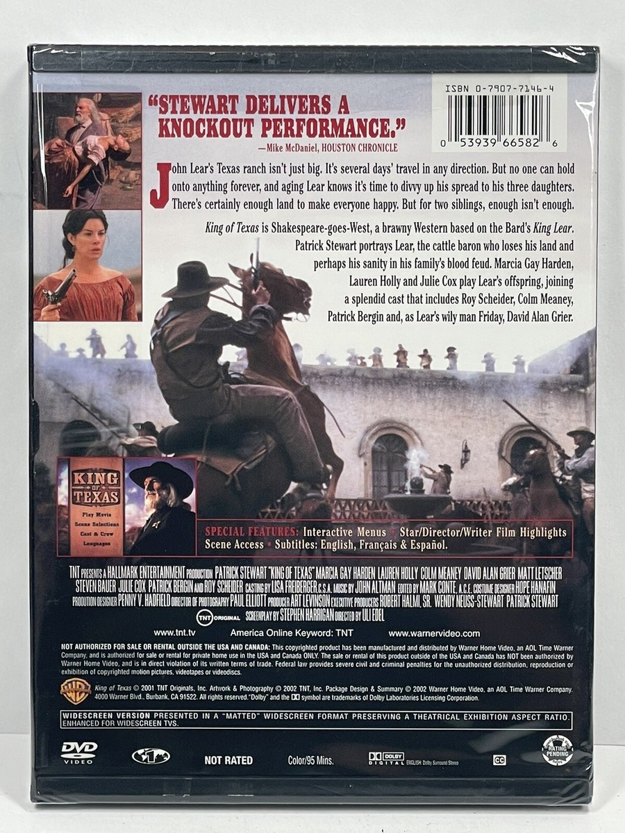 King of Texas (DVD, 2002) NEW, SEALED, Patrick Stewart, Colm