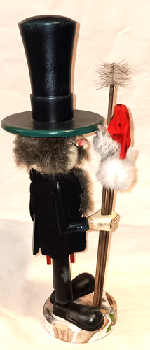 Vintage Zims 14" Heirloom Collectible Chimney Sweep Santa Hat Nutcracker 2002 - Picture 5 of 8