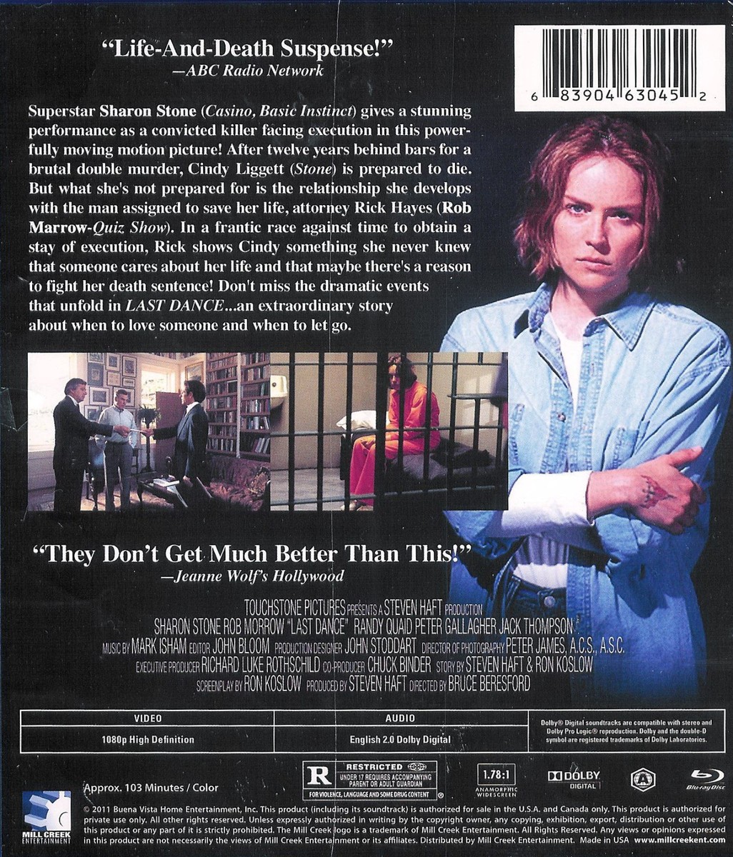 Last Dance: Sharon Stone Rob Morrow Peter Gallagher - New