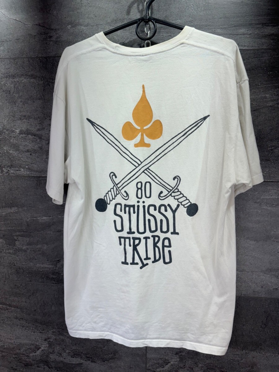 STUSSY MENS SWORDS T-SHIRT TRIBE Spade Size L | eBay