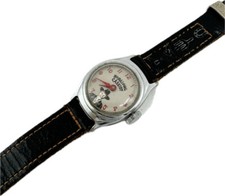 Vintage 24mm US Time Hopalong Cassidy Children's Mechanical Wristwatch Chrome