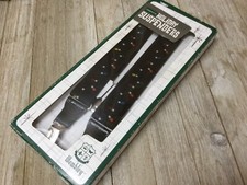 Mens Size S-XL Wembley Festive Holiday Suspenders Christmas Bulbs 