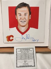 Calgary Flames, Joe Nieuwendyk Hand Painted & Autographed 6