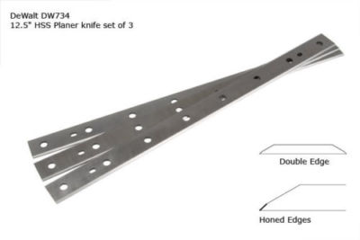 KTEM Hobelmesser Ersatz Für DeWalt DW734 Hobel, 30,5 Cm, Ersetzt