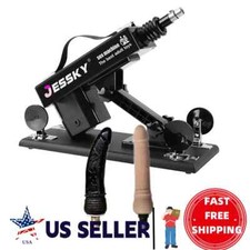 Women Automatic VIDEOS Sex Machine 2Pcs Big Realistic Dildo Black Dildo Sex Toys