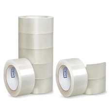 (9) ULINE S-423 2" x 110yds 2mil PACKING / SHIPPING TAPE ROLLS NINE TOTAL
