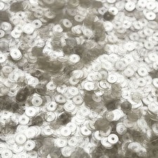 5mm Flat Sequins Crystal Luster Pearlized Wash Medium Hole Made in USA