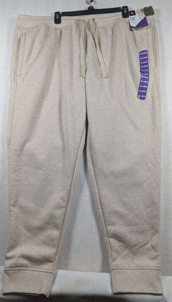 Member's Mark - Men's - Oatmeal - Drawstring - Sherpa Lined Jogger - Size 2XL