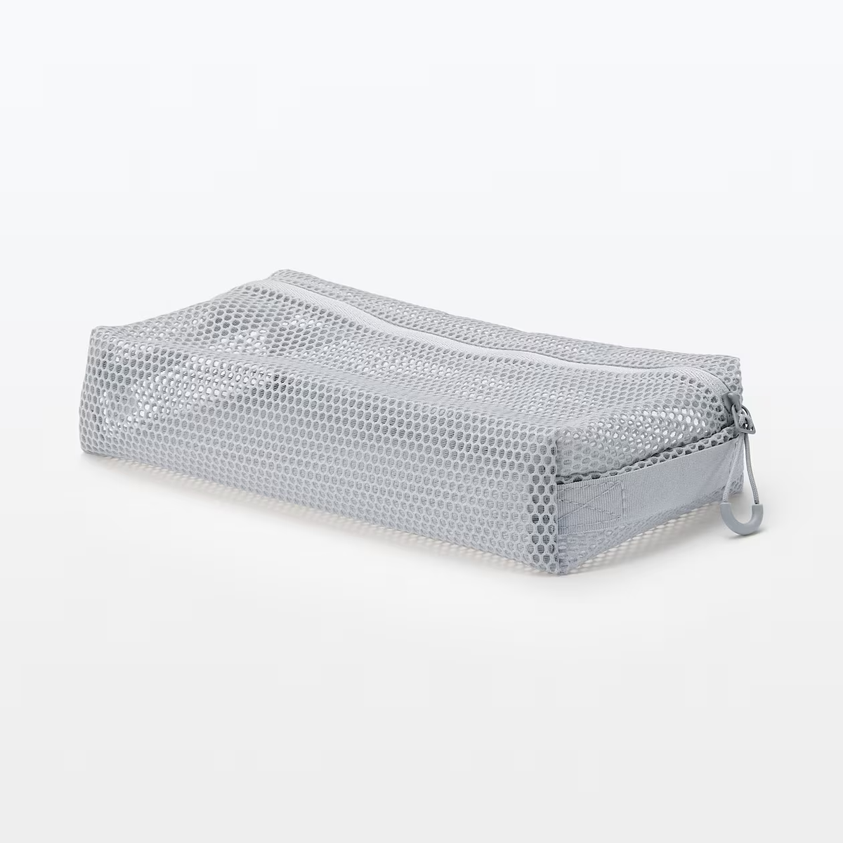 MUJI three-dimensional mesh case Midium size Gray 25 x 12.5 x 5 cm