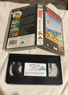ASTERIX VERSUS CAESAR {1985, VHS/PAL} THE 4TH ASTERIX MOVIE. RARE & OOP, DELETED