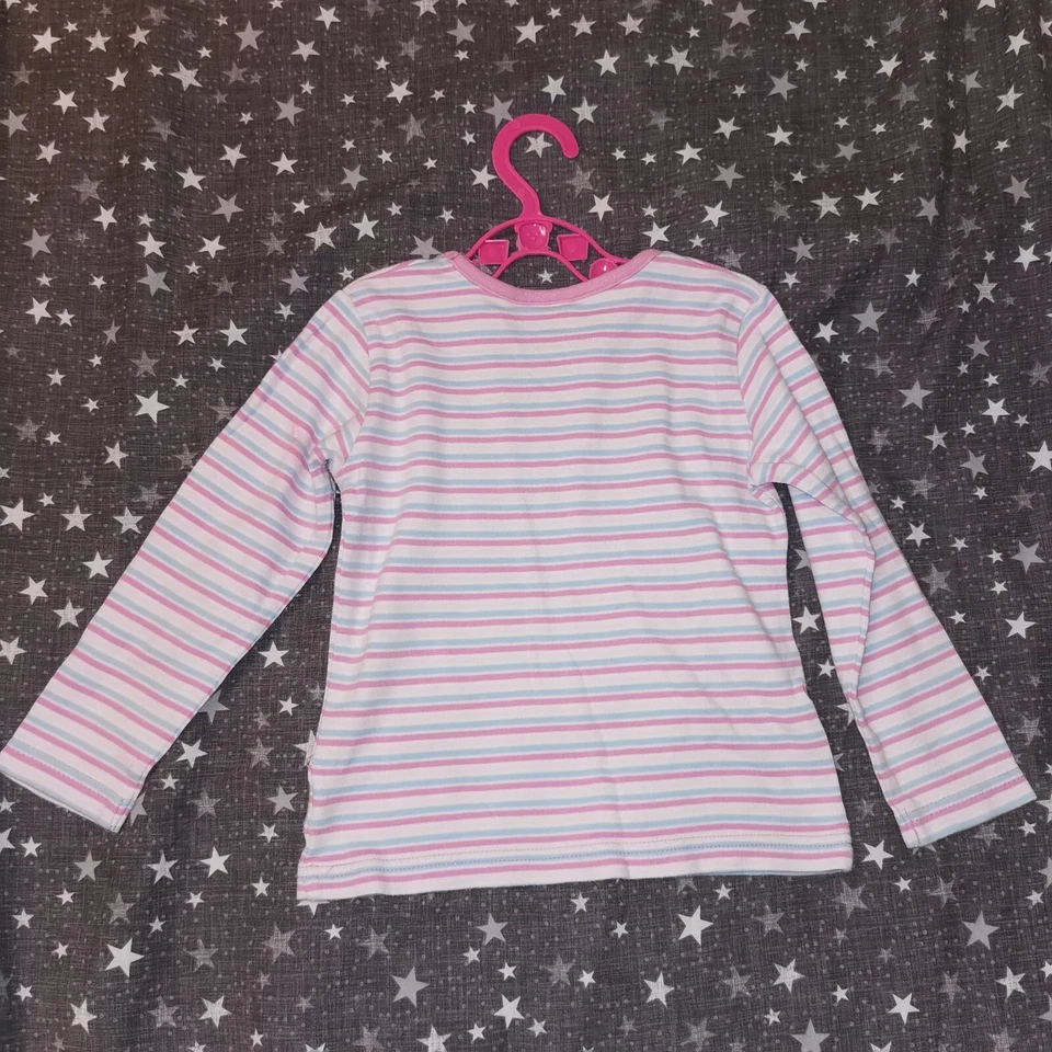 Cherokee Girl's Top Pink Cotton Long Sleeve Size 3-4 years - Image 3 of 4