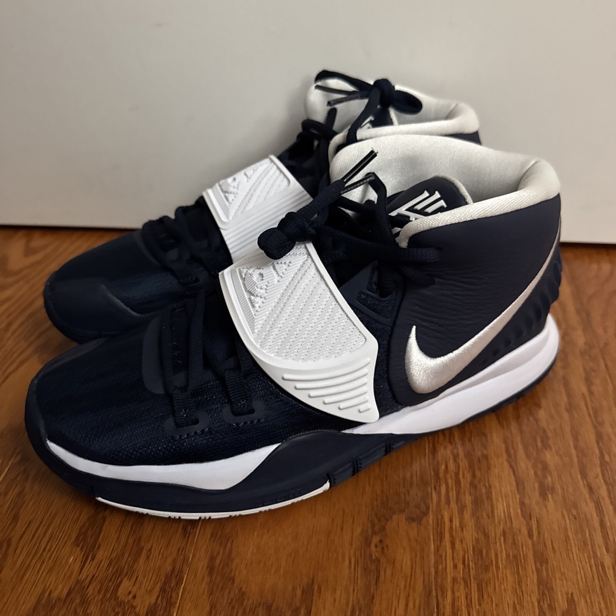 展示品 NIKE Kyrie 6 EP ブラック/ホワイト 8.5 ナイキ NIKE KYRIE 6 