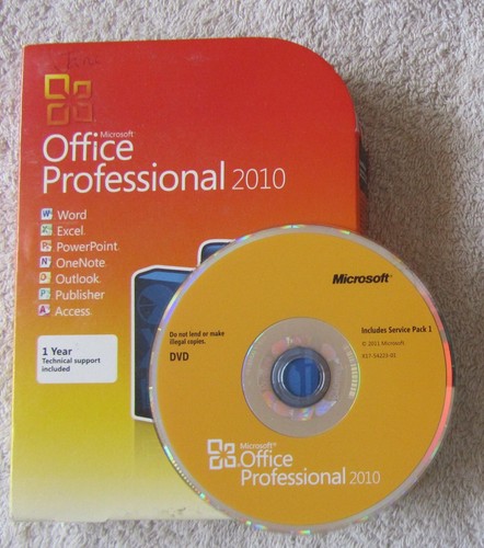 Microsoft Office 2010 Professional- Word, Excel, PowerPoint, Publisher, Access