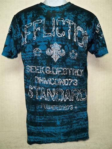 "AFFLICTION - Reversible "LOST SOULS / SEEK & DESTRUY"" - Camiseta Gráfica - Talla M - Imagen 4 de 4