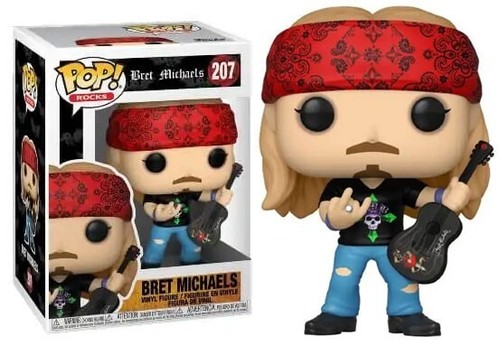 BRET MICHAELS FUNKO POP #207 Poison Music CHANCE OF CHASE 1:6 Brand NEW - 第 2/3 張圖片