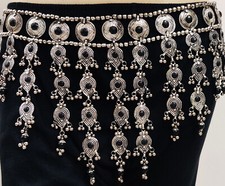 Tribal Fusion Belly Dance BELT Kuchi Gypsy Hippie Bohemian Skirt Costume Jewelry