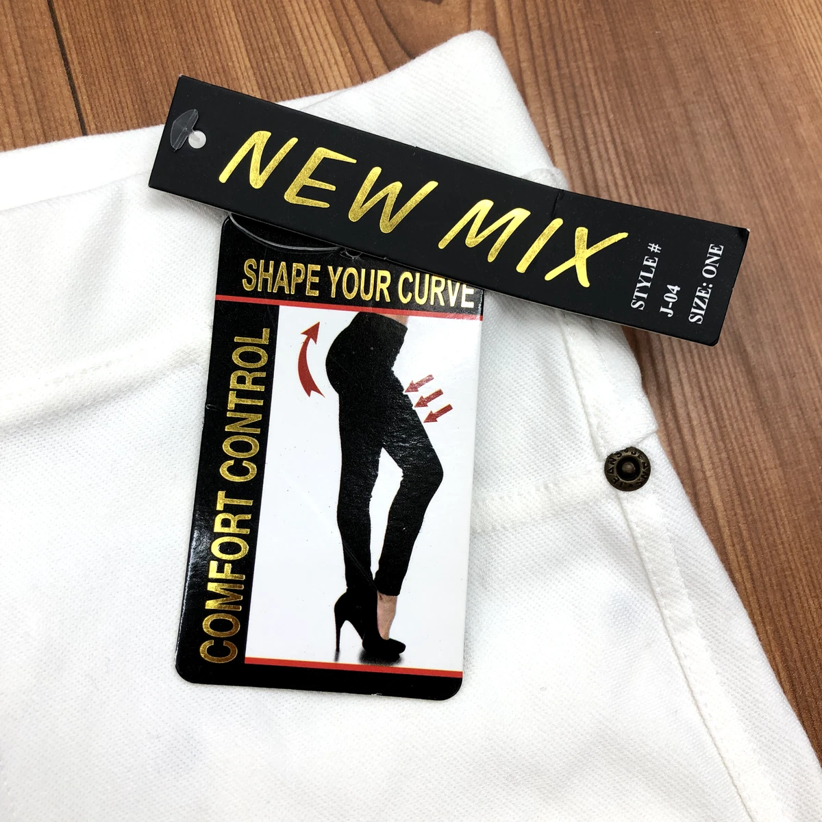 New Mix White Shape Your Curve Comfort Control Legging J-04 Women One Size  NEW