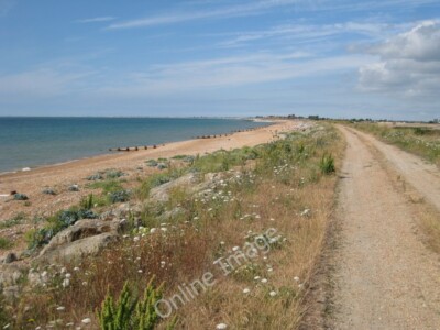 Photo 6x4 Beach next to Hythe Ranges Palmarsh The beach is only open duri c2010