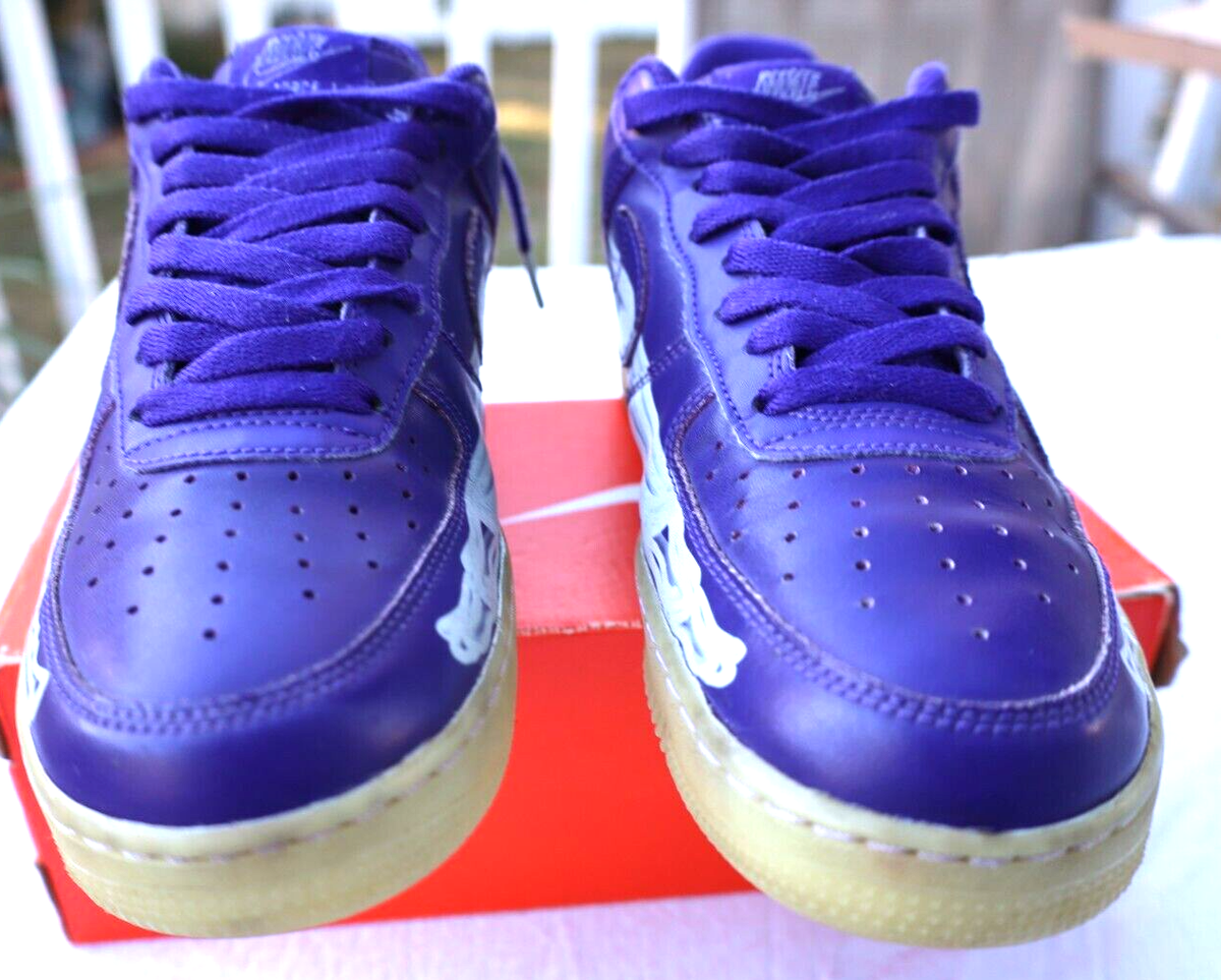 Nike Air Force 1 Low '07 QS Purple Skeleton Halloween 2021 Size