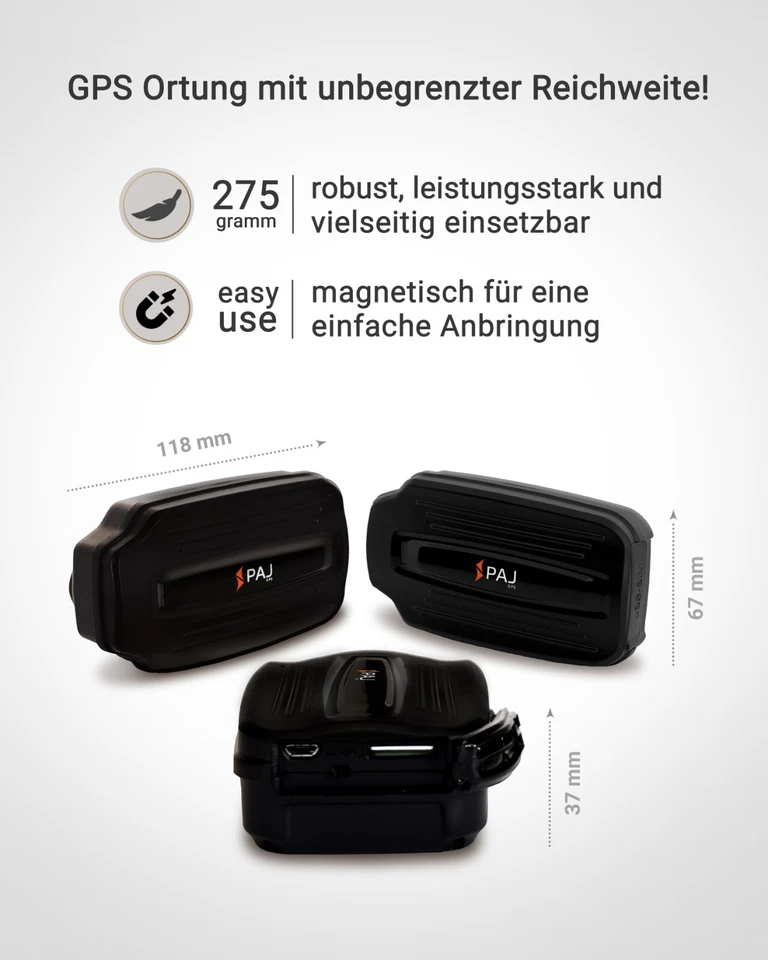 PAJ GPS POWER FINDER für Fahrzeuge, Boote GPS Tracker 40 Tage Batterie GPRS GSM - Bild 4 von 4