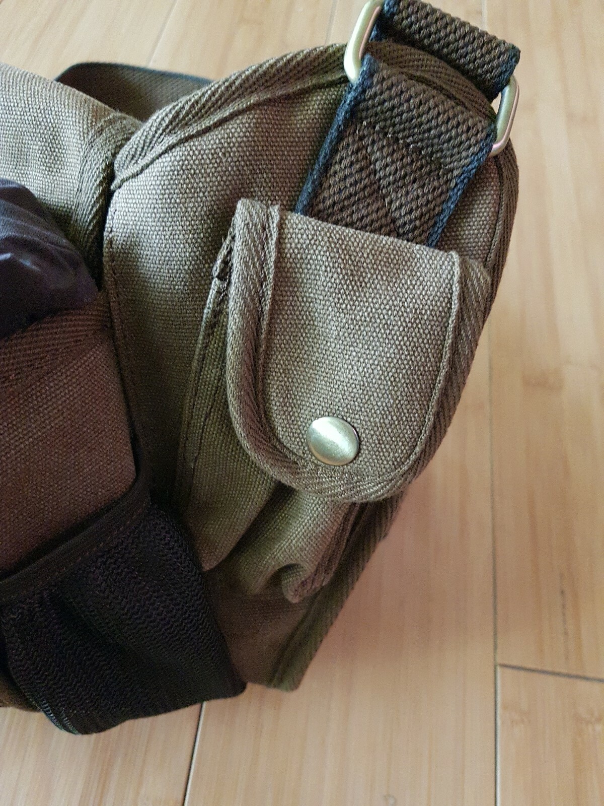 Kaukko Backpack Bag Canvas Brown  Satchel