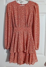 Forever 21 dress size S, old pink color with flower design