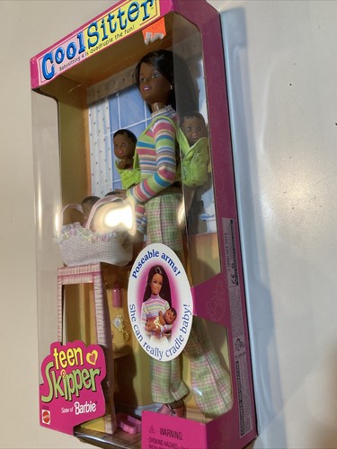 Barbie Cool Sitter Babysitting Quadruplets African-American Teen Skipper New 🍼 - Picture 11 of 16