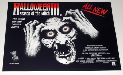 Halloween III 3 Season of the Witch Cult Classic 1982 Poster UK QUAD 19''x13''