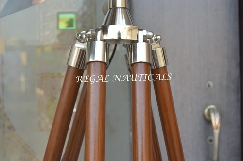 Nautical Flap Industrial Hollywood Chrome Marine Spotlight Decorative Floor Lamp - Picture 7 of 7