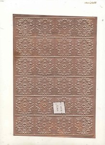 Tin Ceiling Stamped Copper 1 12 Scale Dollhouse Miniature