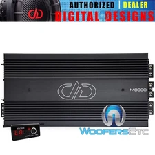 DD AUDIO M8000 MONOBLOCK 10,500W SUBWOOFERS BASS SPEAKERS 1-OHM AMPLIFIER NEW