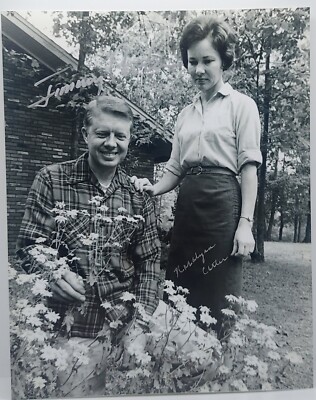 Jimmy Carter & Rosalynn Carter Signed 8x10 Photo Autographed