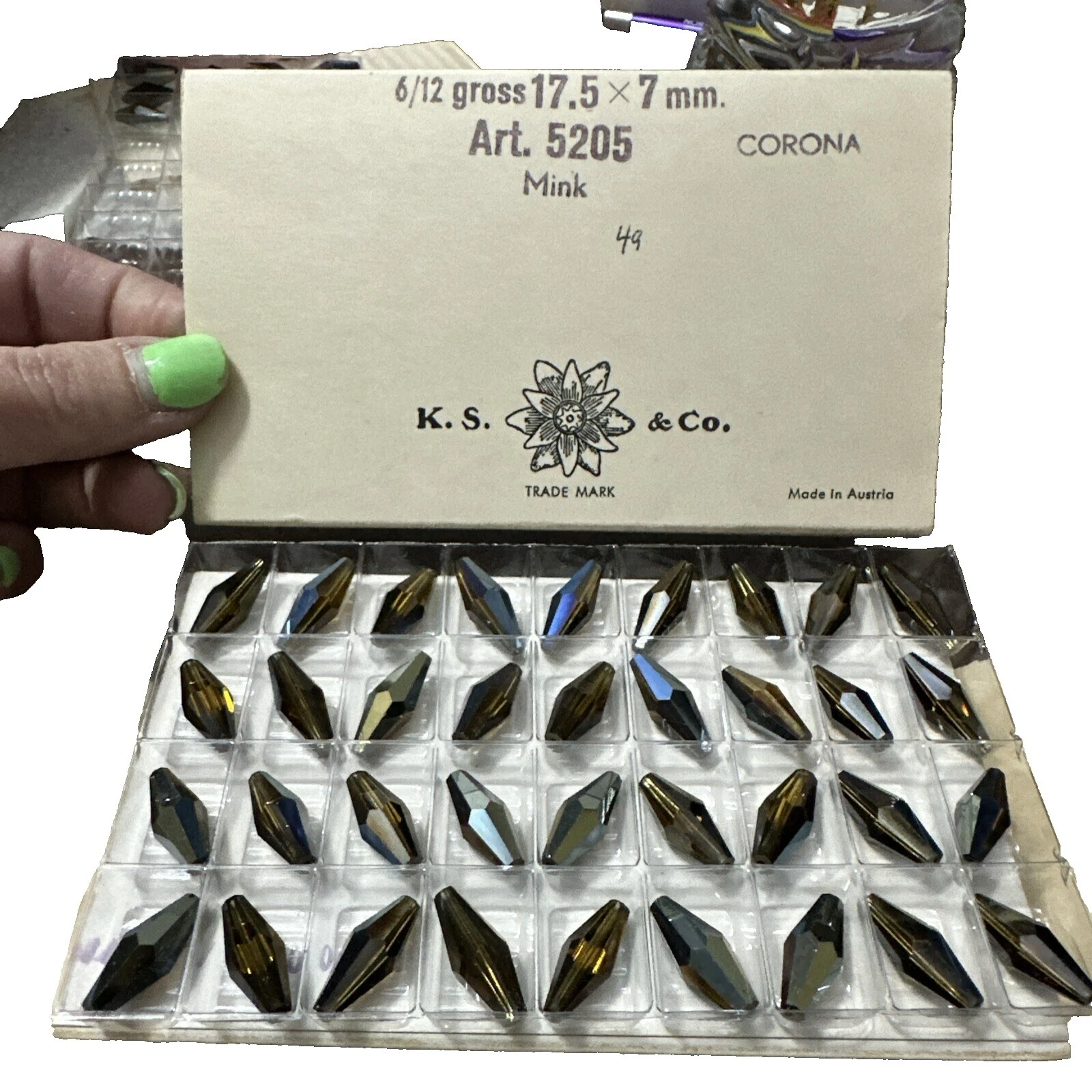 Cuentas para hacer Joyas Swarovski Brown