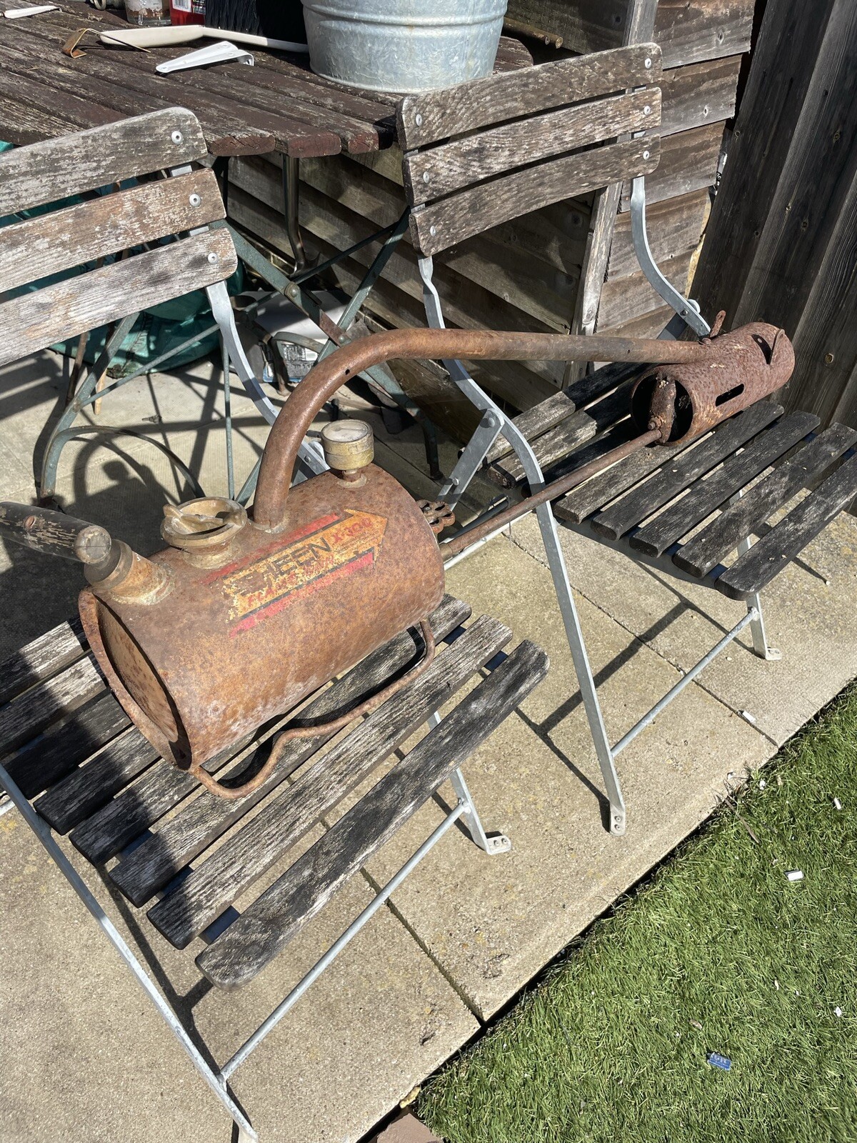 SHEEN X300 PARAFFIN FLAME GUN WEED BURNER untested eBay