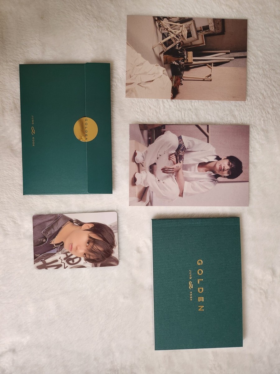 BTS Jungkook GOLDEN Weverse Albums Photocard Postcard Photobook